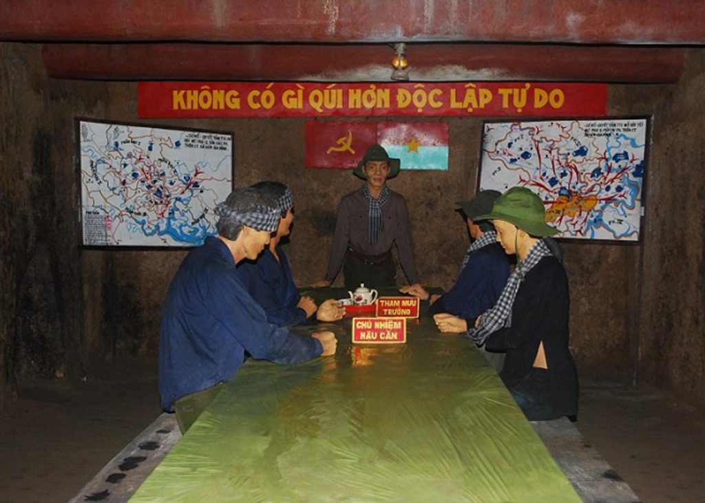 Meeting room is necessary for underground operation of Viet Cong army