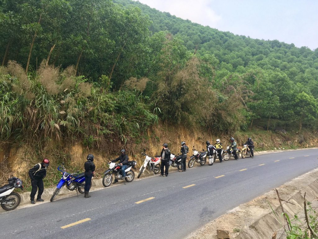 Many travelers choose motorbike to explore the park